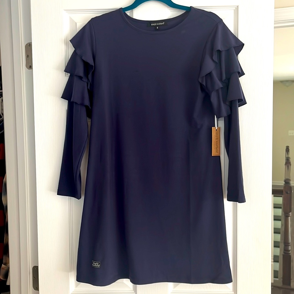 Simply Southern Ruffle Sleeve Dress